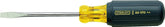 Stanley 66-090 Screwdriver, 1/4 in Drive, Slotted Drive, 8-1/2 in OAL, 4 in L Shank, Vinyl Grip Handle